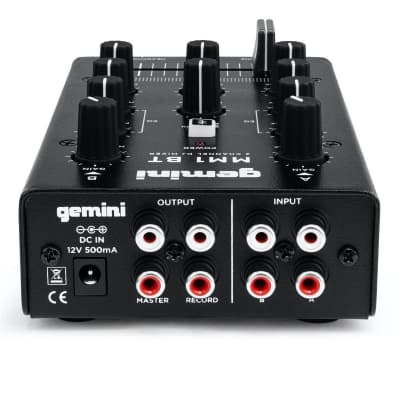 Gemini MM1BT 2-Channel Professional Analog DJ Mixer with Bluetooth image 3