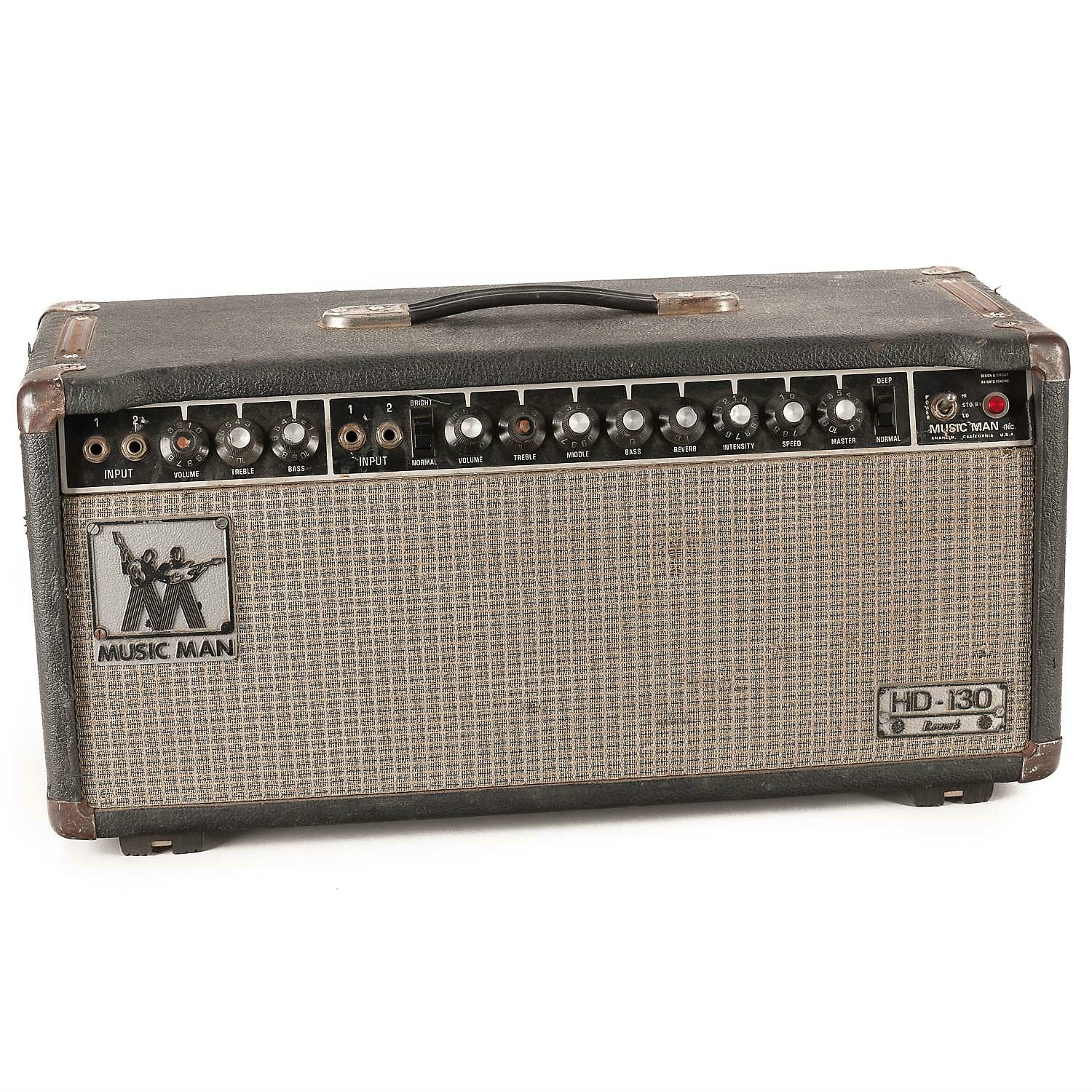 Music Man HD-130 Reverb 2-Channel 130-Watt Guitar Amp Head 1974