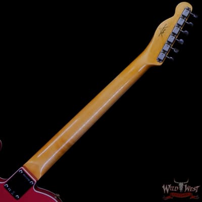 Fender Custom Shop 1962 Telecaster Custom Rosewood Slab Board Hand-Wound Pickups Relic Fiesta Red 7.10 lbs image 5