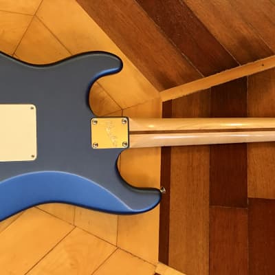 DISPLAY MODEL- Fender American Performer Stratocaster, Satin Lake Placid Blue Maple Neck, w/ Fender padded Gig Bag Case image 12