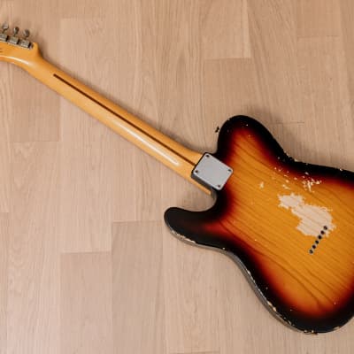 2012 Fender Custom Shop '58 Telecaster Relic Sunburst Ash Body w/ Tweed Case, Tags & COA image 13