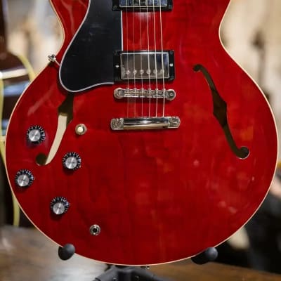 Gibson ES-335 Figured Left Handed - Sixties Cherry with Hardshell Case image 3