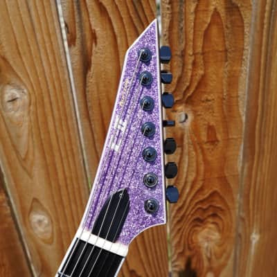 ESP E-II HORIZON NT-7B Hipshot Purple 7-String Electric Guitar w/ Case image 10