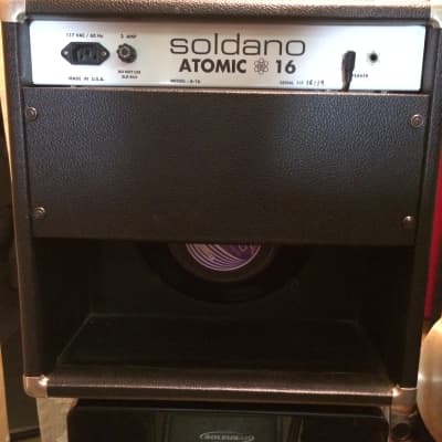Soldano Atomic 16  1 x 12 Combo Tube Amp early 90's - Black image 2