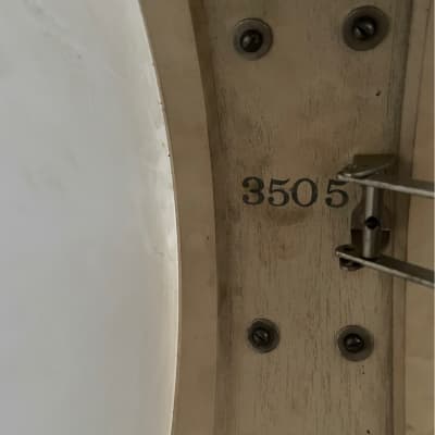 1930’s Leedy  Broadway Parallel in White Marine Pearl - 5x14. image 13