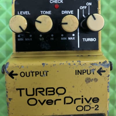 Boss OD-2 Turbo Overdrive (Black Label) 1988 image 2