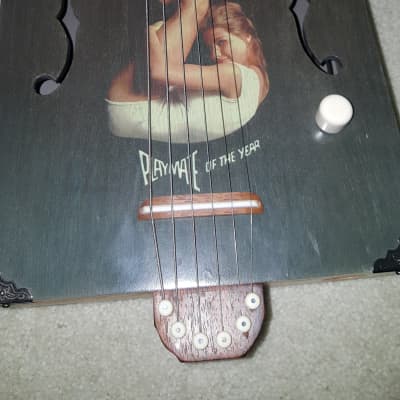 Final PRICE DROP - Daddy Mojo 6-String Cigar Box Guitar – Playboy Series with Hard Case image 3