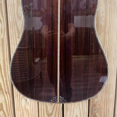 DREADNOUGHT FORTY FIVE D model acoustic guitar 2024 - Natural inlays galore FREE WRANGLER DENIM STRAP image 16