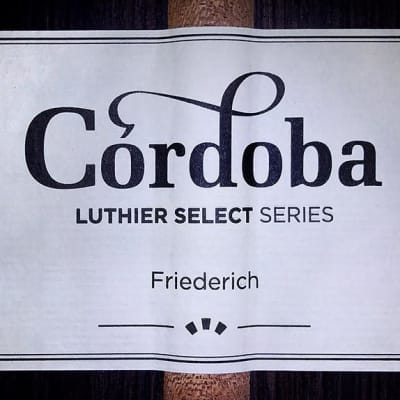 Cordoba Luthier Select Series Friederich 2020 Classical Guitar Cedar/Indian Rosewood image 11