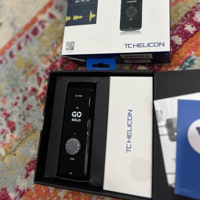 TC Helicon GO SOLO Portable USB Audio / MIDI Interface 2020 - Present - Black image 3