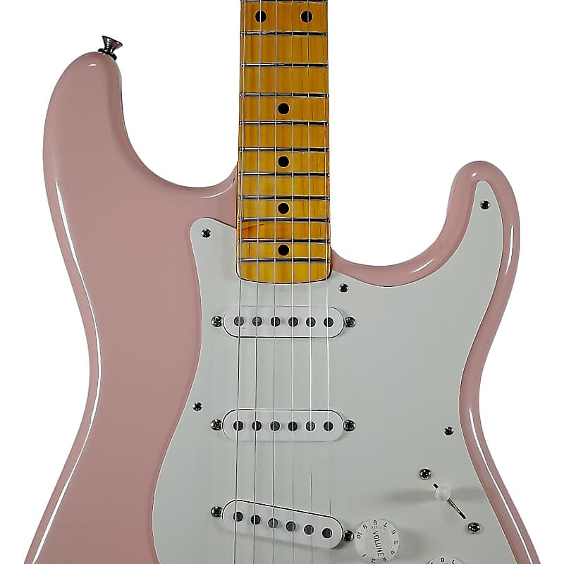 Fender AVRI '56 Shell Pink Stratocaster | Reverb