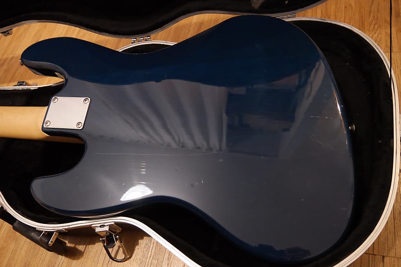 K-Garage Jazz Bass Dark Blue + Case | Reverb