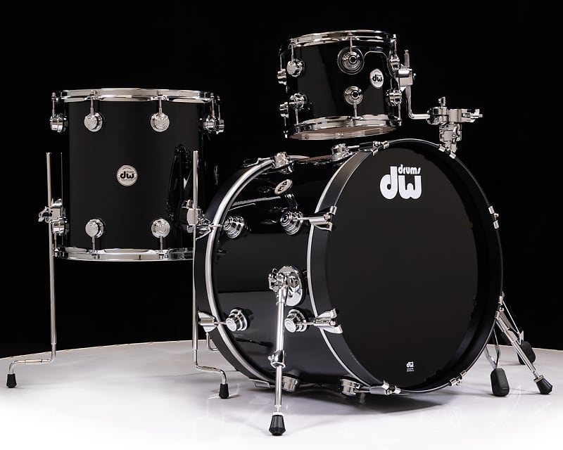DW Collector's 3pc SSC Maple Kit - Gloss Black image 1