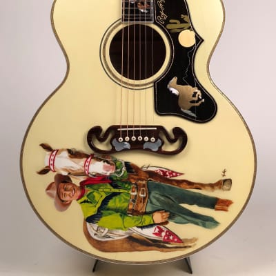 Rich & Taylor Roy Rogers "King of the Cowboys" Tribute Prototype Guitar Signed by Roy & Dale image 8