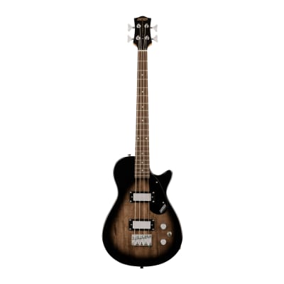 Gretsch G2220 Electromatic Junior Jet Bass II Short-Scale Guitar (Bristol Fog) Bundle with Gretsch Hardshell Case (2 Items) image 2