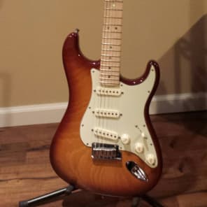Fender American Deluxe Ash Stratocaster, Tobacco image 1