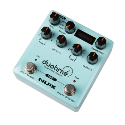 New NUX NDD-6 Duotime Dual Delay Engine Guitar Effects Pedal image 3