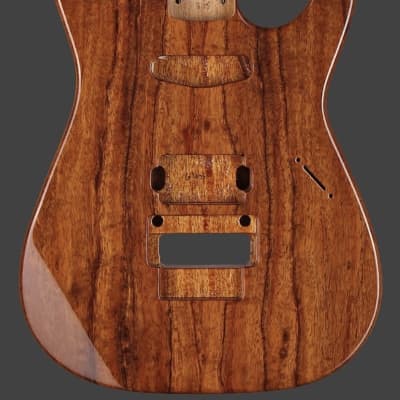 Warmoth KOA/Mahogany Soloist Guitar Body Clear Gloss .720