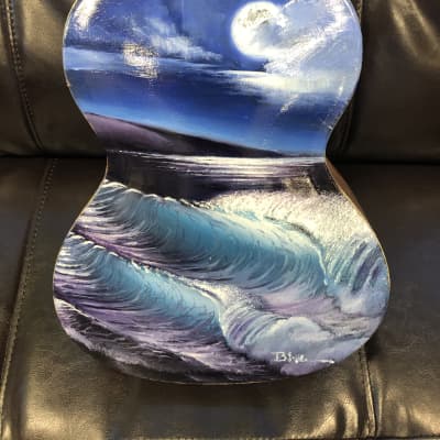 Kala Seascape Archtop  Hand painted image 2