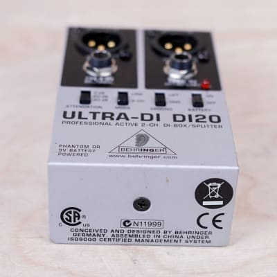 Behringer Ultra-DI DI20 2-Channel Active Direct Box / Splitter image 3