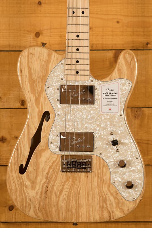 Fender MIJ Traditional 70s Tele Thinline Natural | Reverb