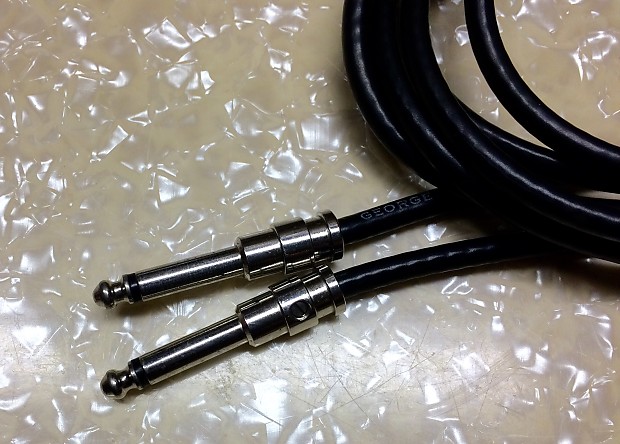 George L's Instrument Cable 15' .155 with Nickel Plated Plugs image 1