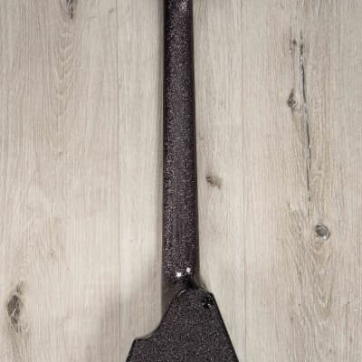 ESP LTD KH-V Kirk Hammett Signature Guitar, Ebony Fretboard, Black Sparkle image 5
