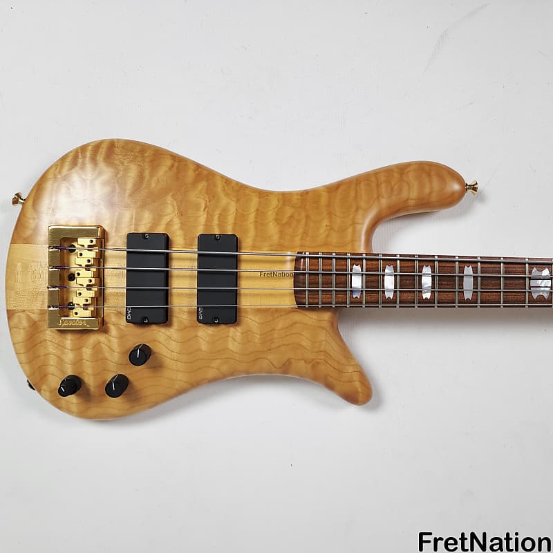 Spector NS-4 4-String Bass 1999 Woodstock Era Quilted Maple Natural Oil / Wax EMG HAZ 8.90lbs #386 image 1