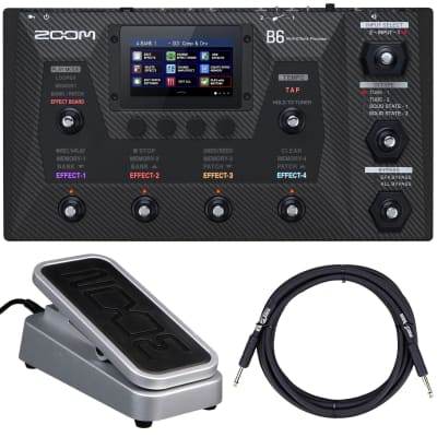 Zoom B6 Multi-Effects Processor for Electric Bass + Zoom FP02M