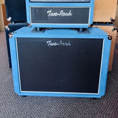 Two Rock Studio Signature Head and 1x12 Open Back Cab - Medium Blue Suede - Brand New! for sale