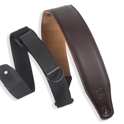 Levy's Leathers - MRHGS-DBR - 2 1/2 inch Wide Ergonomic RipChord™ Guitar Strap. image 1