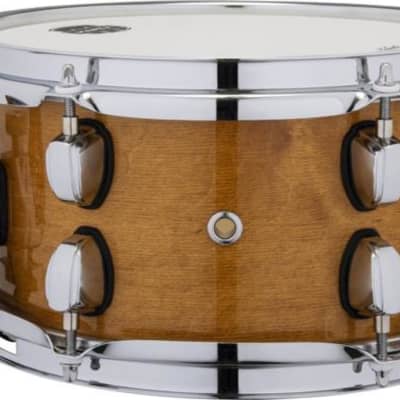 Mapex 10"X5.5" Maple/Poplar Hybrid Shell Side Snare Drum, Trans Natural image 2