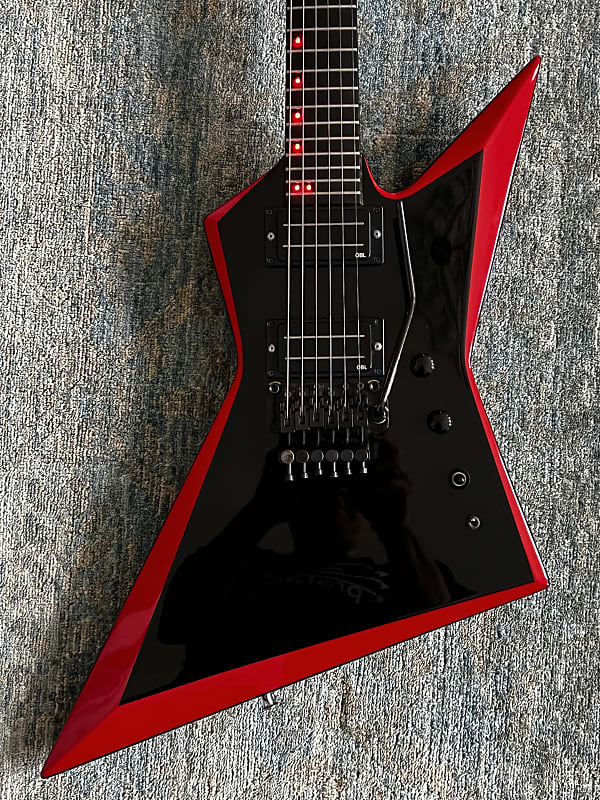 Hamer Scepter, LED inlays, OBL pickups, Floyd Rose 1988 Reverb