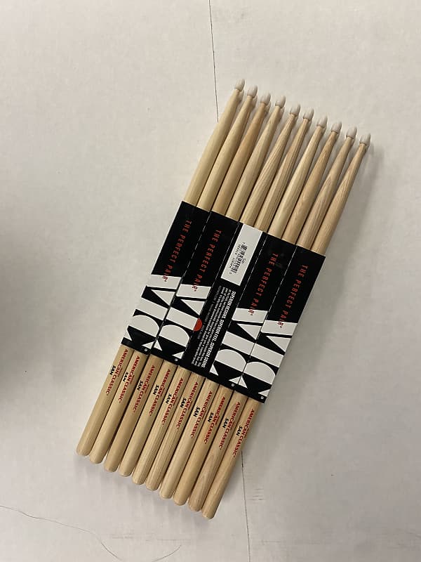 Vic Firth American Classic 5AN Drumsticks Value Pack - Nylon Tip