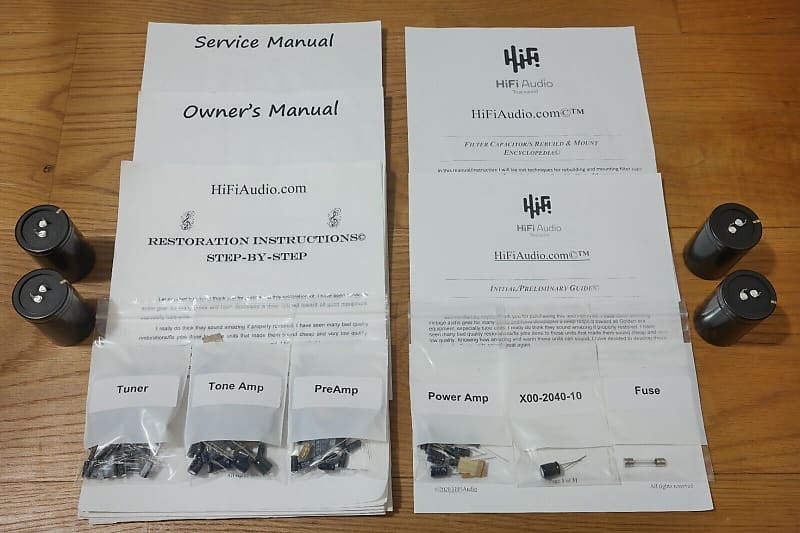 Kenwood KR-9050 restoration kit filter capacitor repair rebuild fix  			