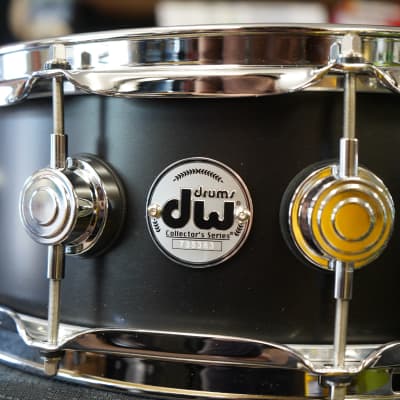DW USA Collectors Series 5x14" Maple Snare Drum - Ebony Satin Oil Finish (2025) image 6