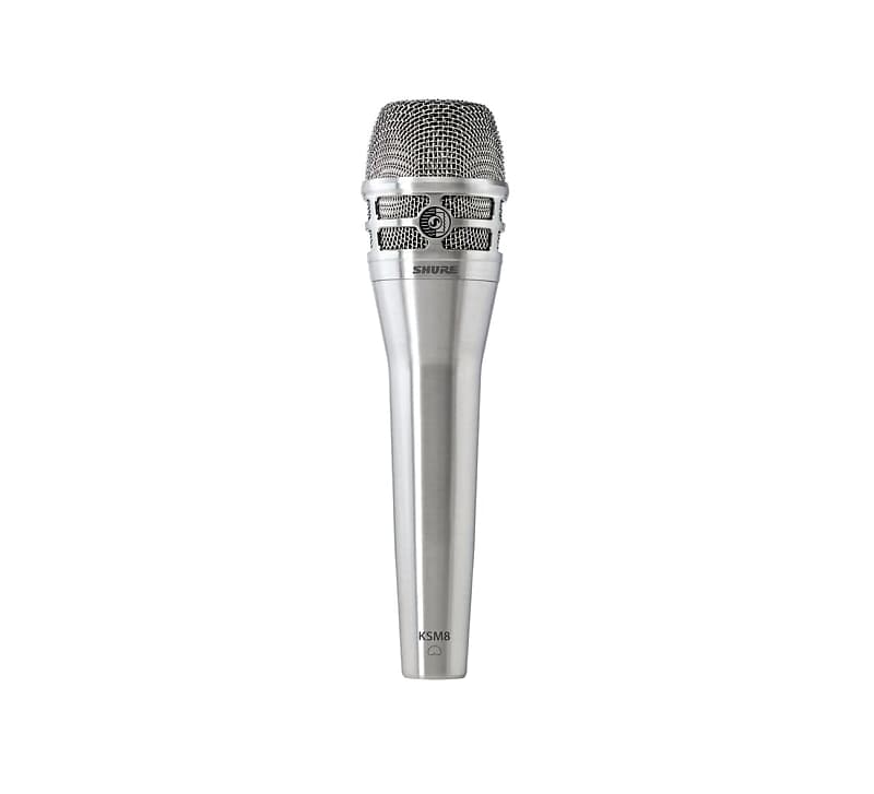 Shure KSM8 Dualdyne Cardioid Dynamic Vocal Microphone, Nickel Finish image 1