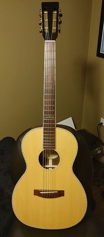 Carlo Robelli 14 Fret Acoustic Parlor Guitar Solid Spruce Top Reverb 3071