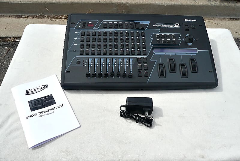 Elation Show Designer 2CF 2-Universe Professional DMX DJ or Stage Lighting  Console - PV Music Shop Inspected and Tested - Works / Functions / Looks ...