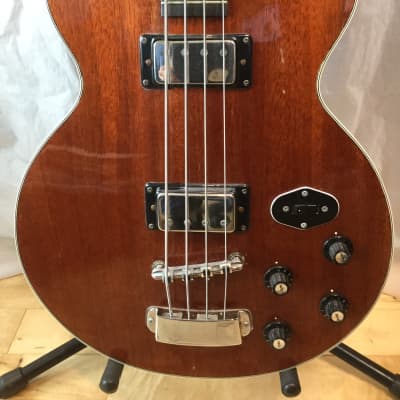 Hagstrom Swede Patch 2000 Bass Late 70s Mahogany image 2