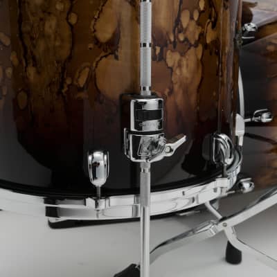 Tama WBS32RZS-MBR Starclassic Walnut/Birch Lacquer Shell Kit 3 pcs - Molten Brown Burst/Chrome HW image 4