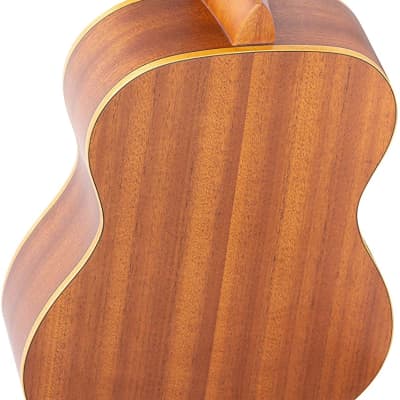 Ortega Guitars 6 String Family Series 1/4 Size Left-Handed Nylon Classical Guitar w/Bag, Cedar Top-Natural-Satin, (R122-1/4-L) image 7