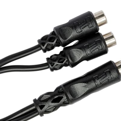 Hosa YRA-104 Y Cable Adapter RCA to Dual RCAF image 2