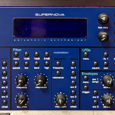 Novation Supernova Polyphonic Rackmount Synthesizer 1998 - Blue