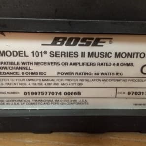 Bose 101 sale series 2