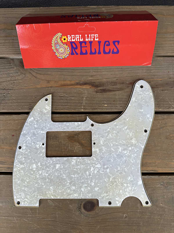 Real Life Relics White Pearl Fender® Telecaster® Pickguard 3 | Reverb