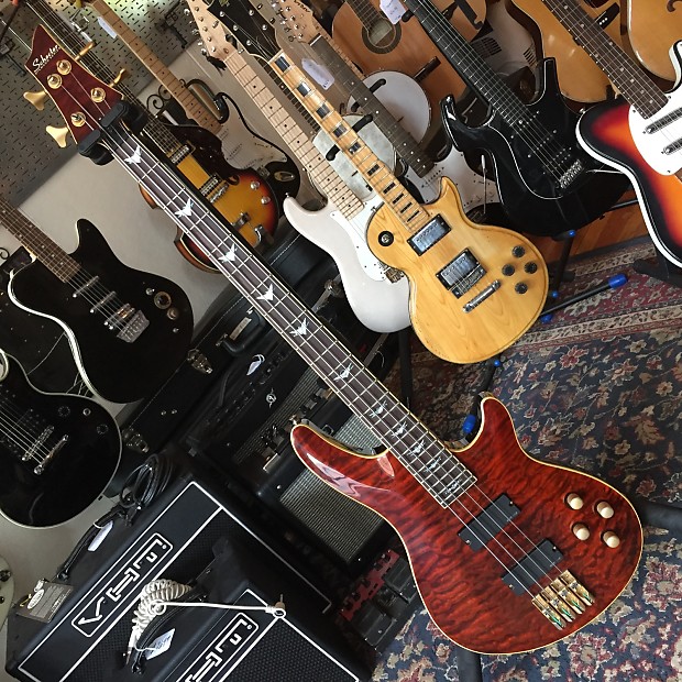 Schecter C-4 Diamond Series Bass w/ EMG Pickups | Reverb