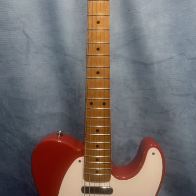Fender Vintera '50s Telecaster with Maple Fretboard 2019 - Present Fiesta Red image 8