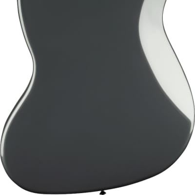 Squier Affinity Series Jazz Bass Laurel Fingerboard Black Pickguard, Charcoal Frost Metallic image 15