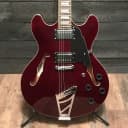 D'Angelico Premier DC DAPDCTWNCSCB Red Semi Hollow Body Electric Guitar w/ Gigbag